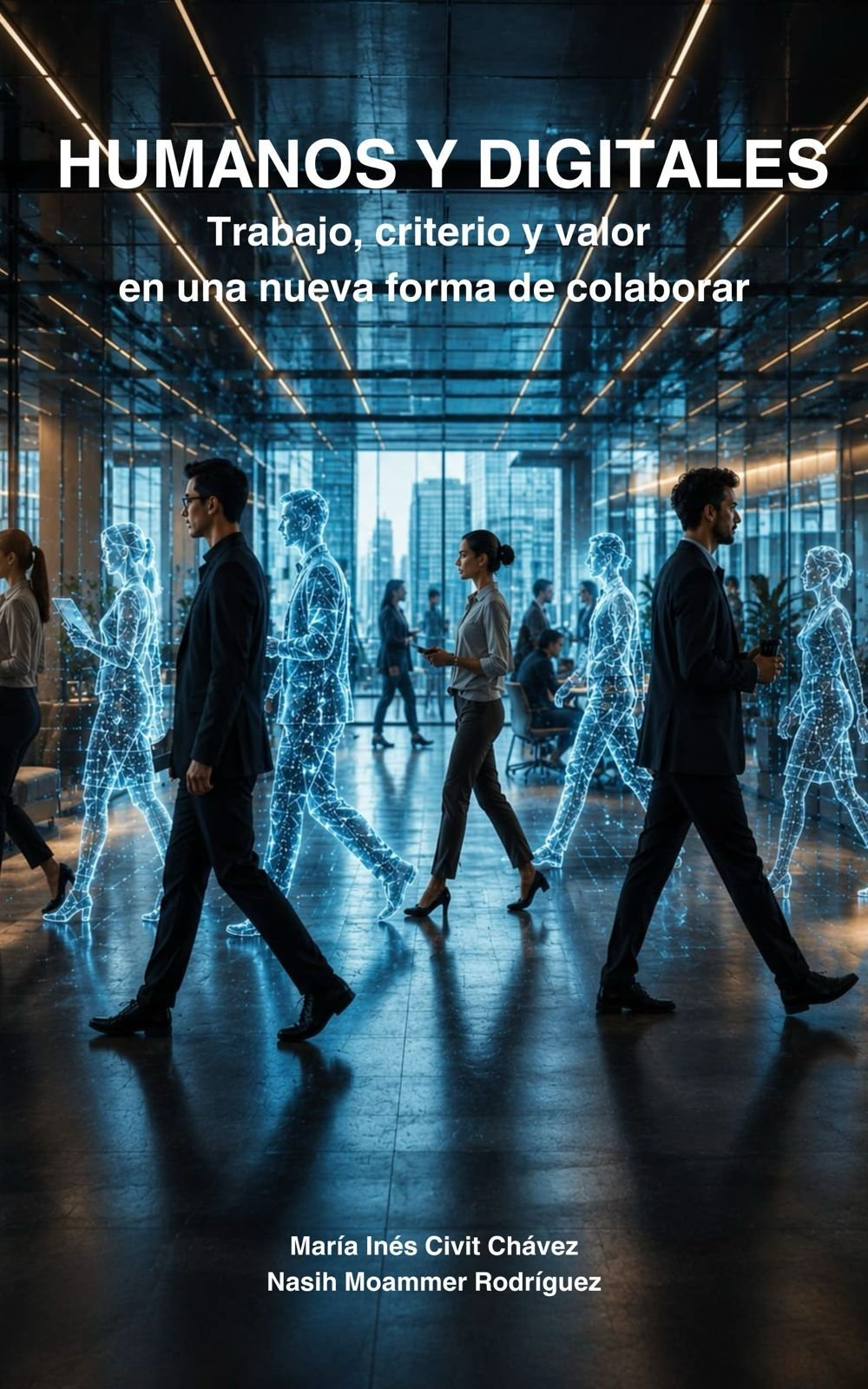 Portada original del libro Humanos y Digitales